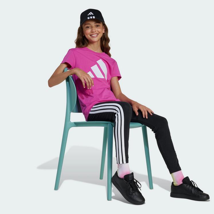 T-shirt ragazza adidas big logo - fucsia 3/6