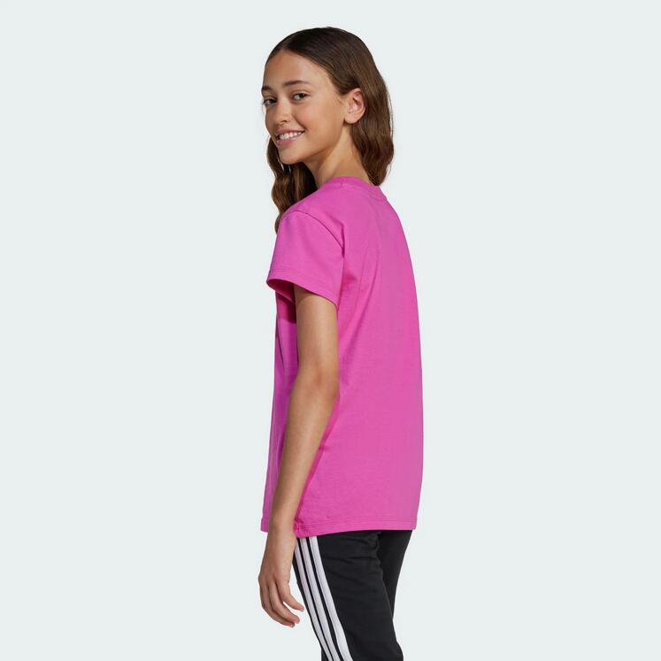 T-shirt ragazza adidas big logo - fucsia 2/6