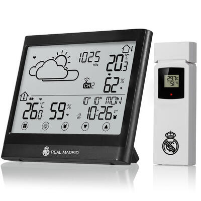 Real madrid weerstation met trendweergave