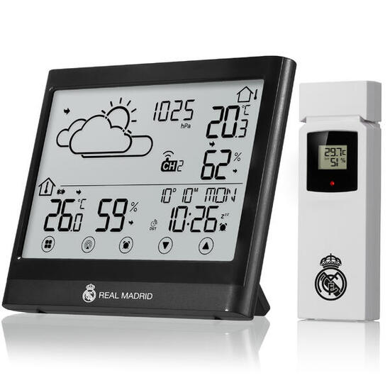 Real Madrid Wetterstation mit Trendanzeige