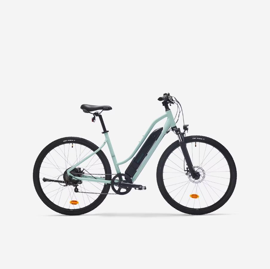 RIVERSIDE Segunda Vida - Bicicleta eléctrica trekking cuadro bajo Riverside 100 E verde -
