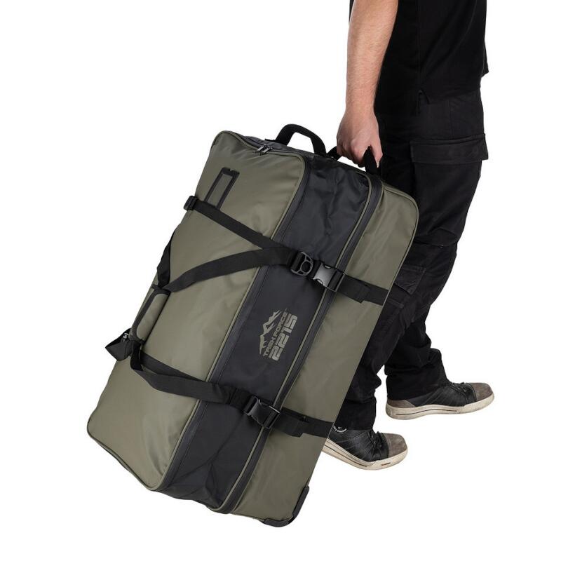 Sac de voyage Trolley Waterproof Commander Pro 100 litres – Noir avec Vert 3/5