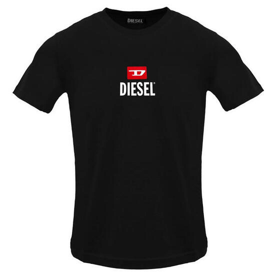T-shirt - Sport - Hommes - Coton, Logo D - T-Just Small - Noir
