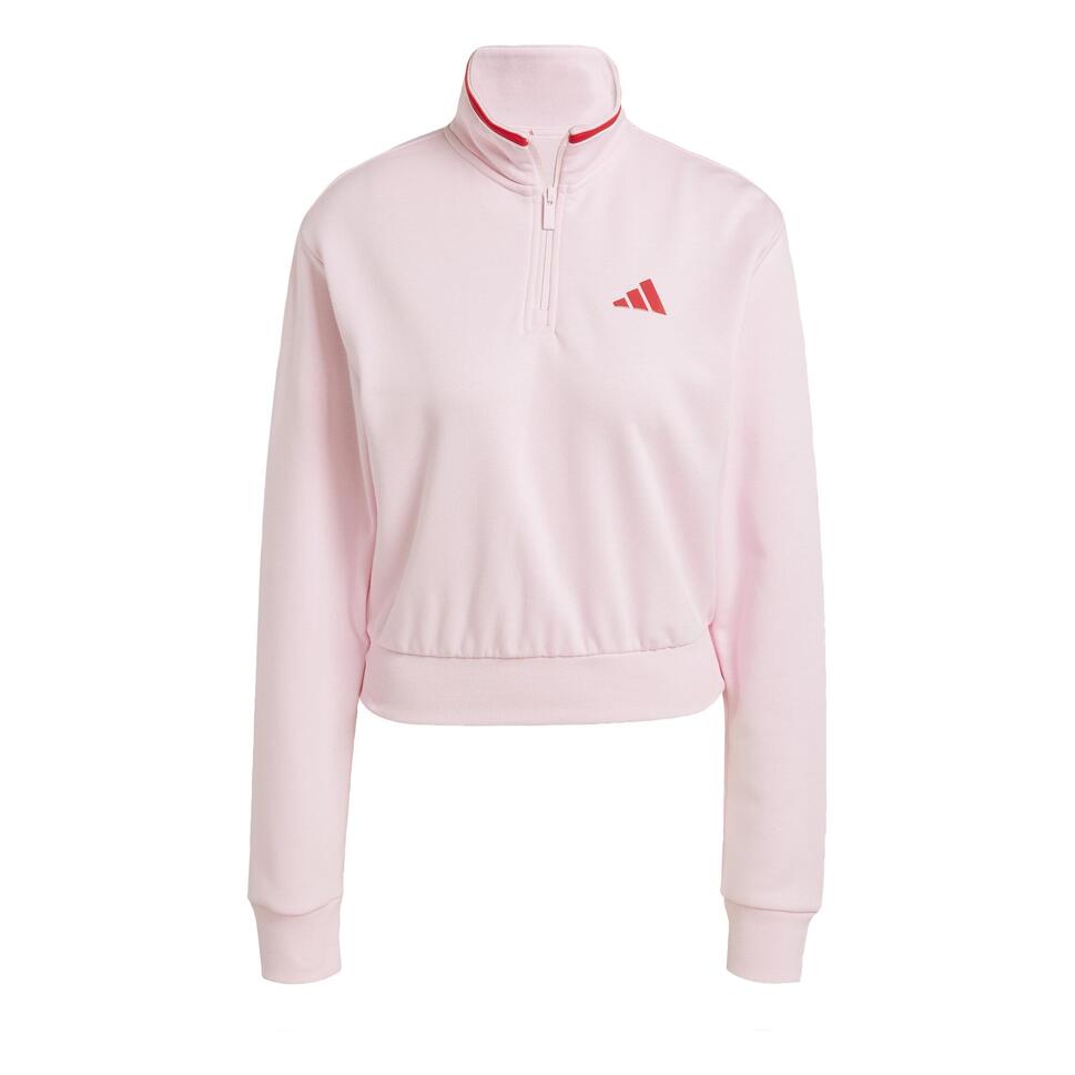 Bluza dresowa Essentials Color Pop French Terry Crop Quarter-Zip