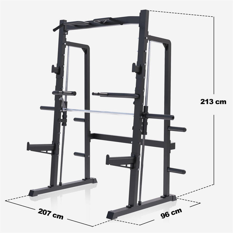 Aparat multifunctional Squat Rack si Smith Machine, Gorilla Sports®