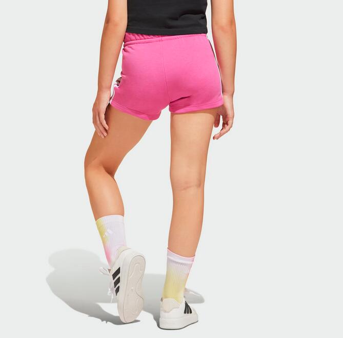 Pantaloncino ragazza adidas essentials logo - fucsia 3/6