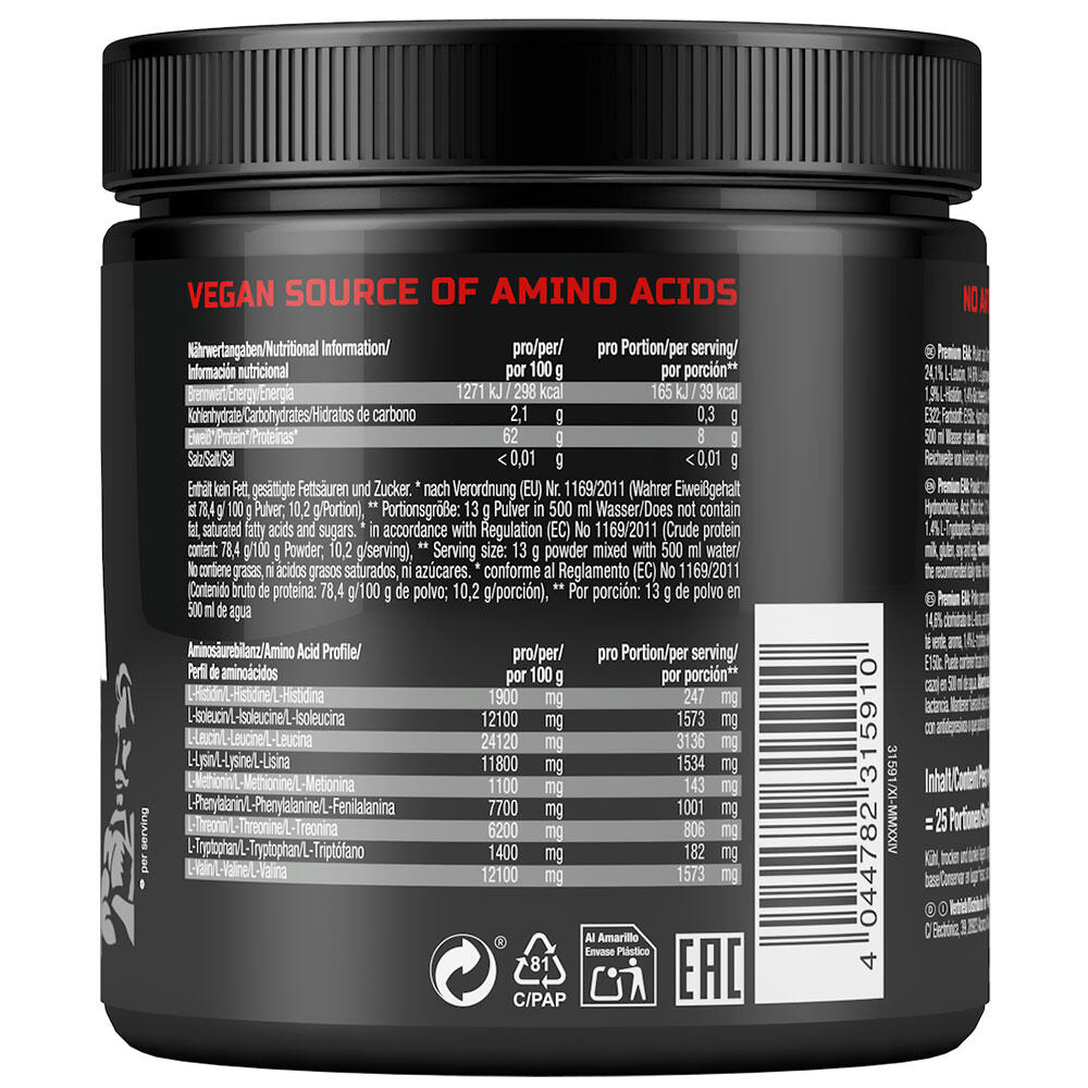 Weider Premium EAA Zero (325g) Peach Ice Tea - Acides aminés - EAA 7/7