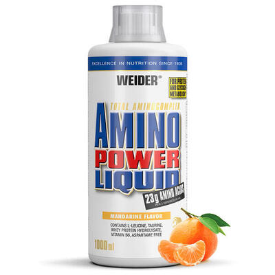 Weider amino power liquid (1000ml) mandarine - aminozuren - aminozuur-mix
