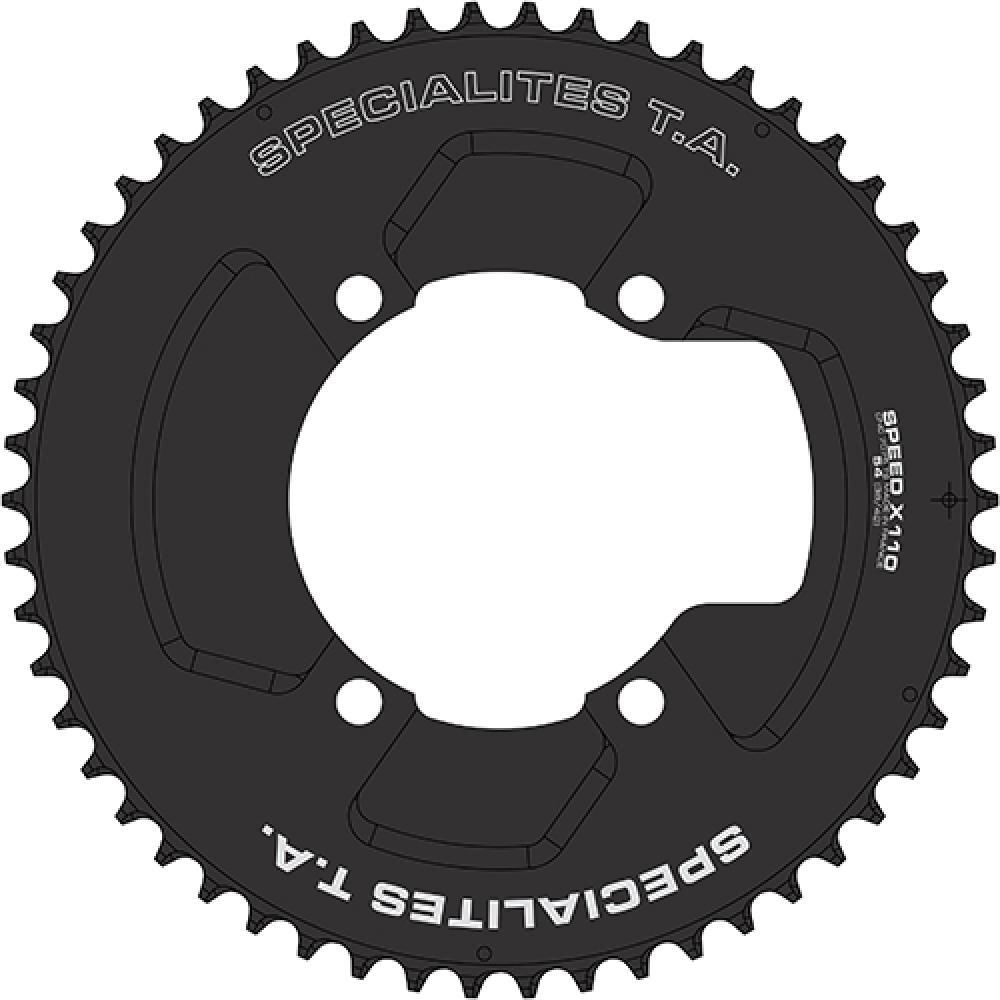 Ta Specialites - Plateau Extérieur Specialités T.a. Shimano Ultegra R8000 - 6800 Speed 2-x110 (ae - Plateau De Pédalier - Noir - Taille Unique - Decathlon