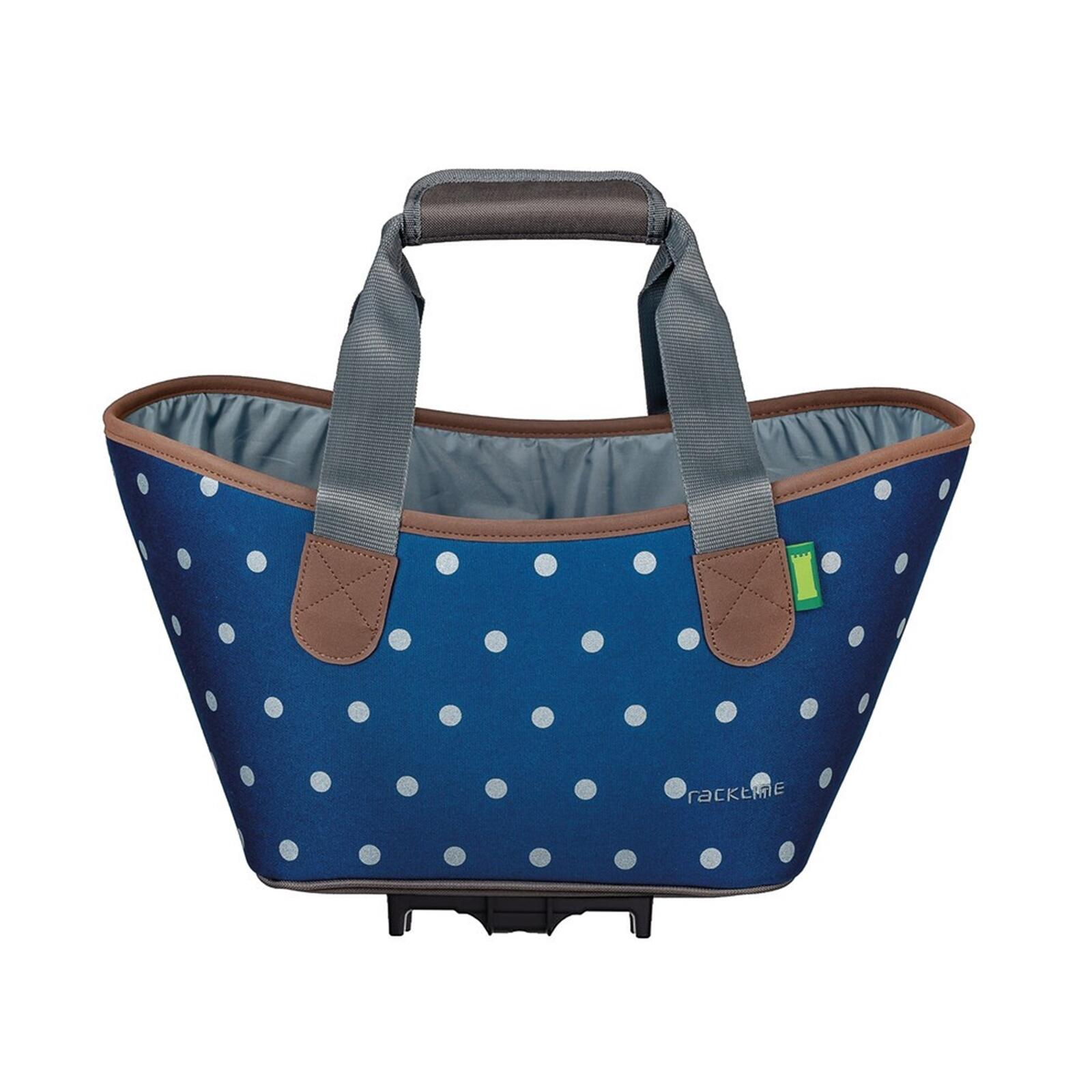 Racktime - Sac À Provisions Agnetha 2.0, Polka Dots - Sacoche Vélo - Bleu - No Size - Decathlon