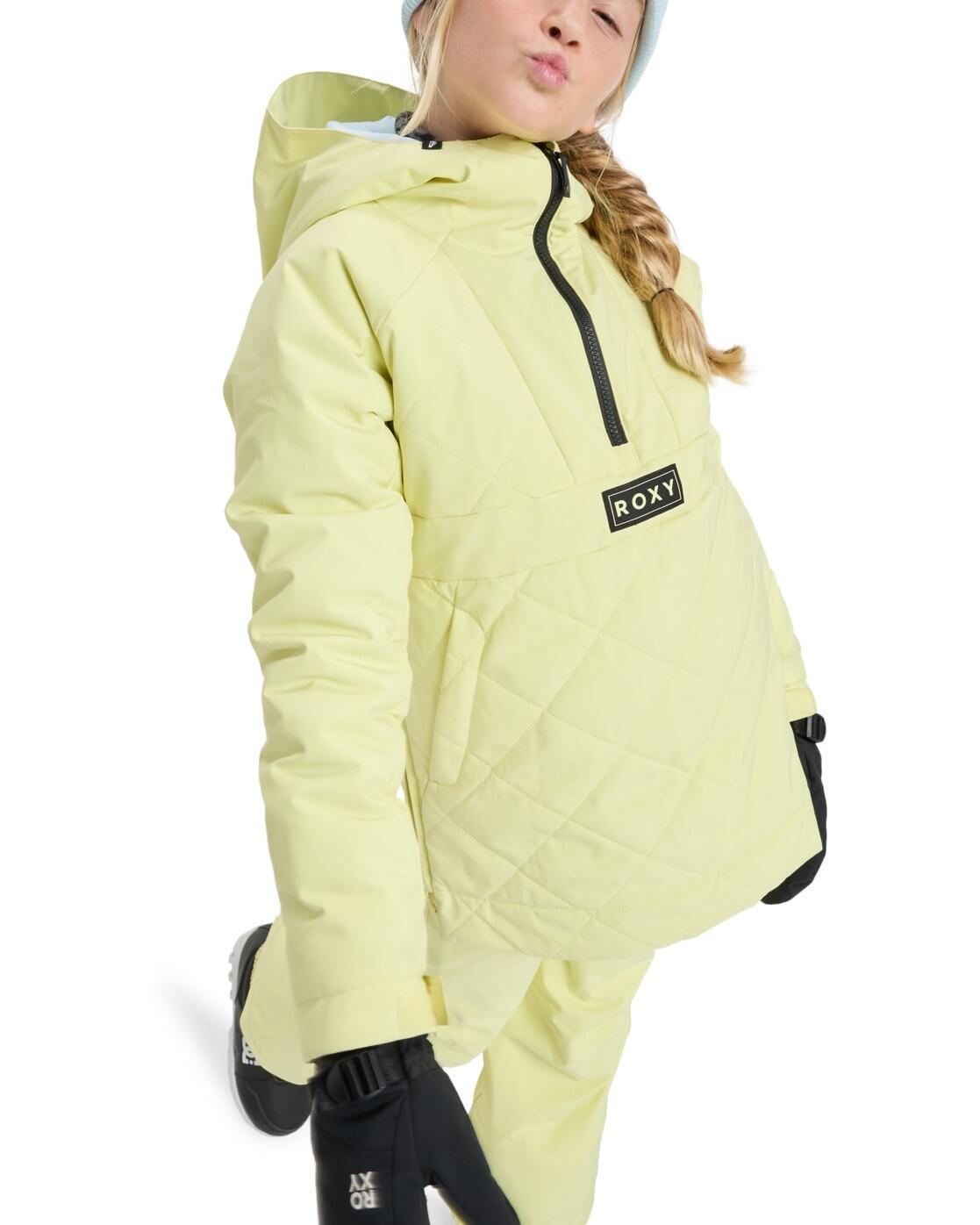 Veste de snow technique RADIANT LINES OVERHEAD Jaune Fille 3/4