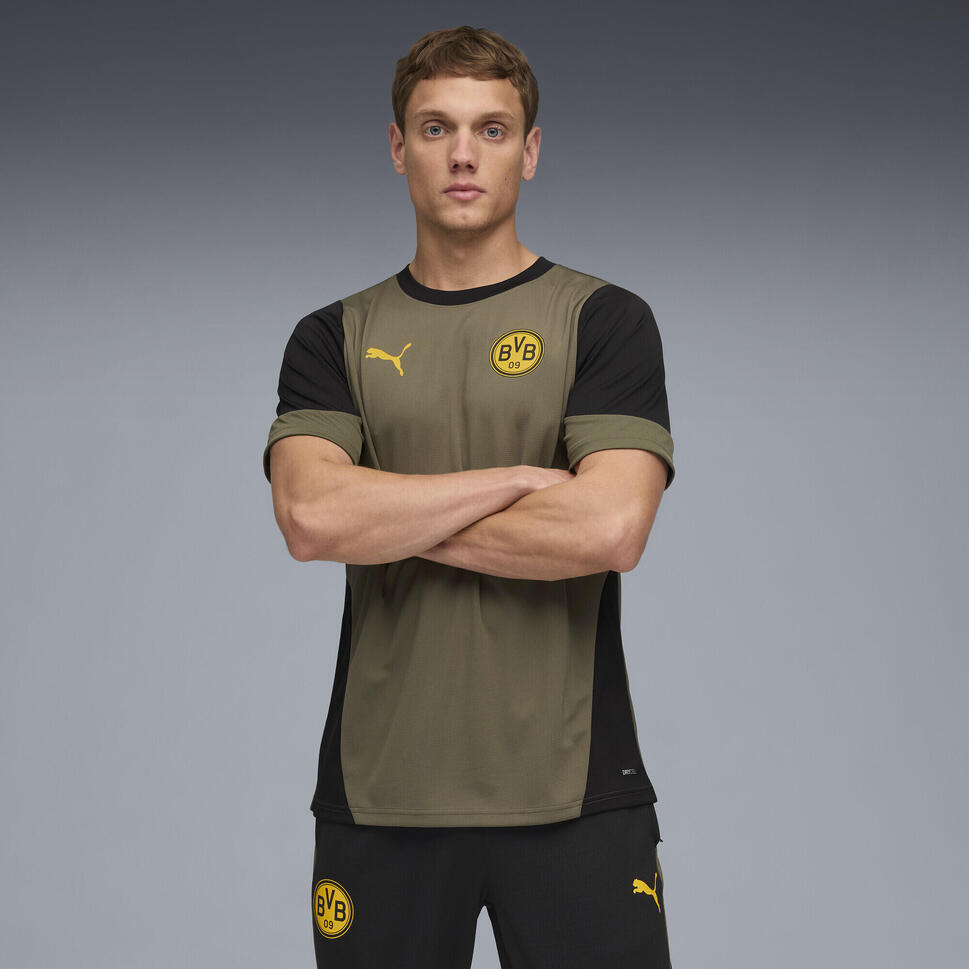 Męska koszulka treningowa Borussia Dortmund PUMA Loden Green Black