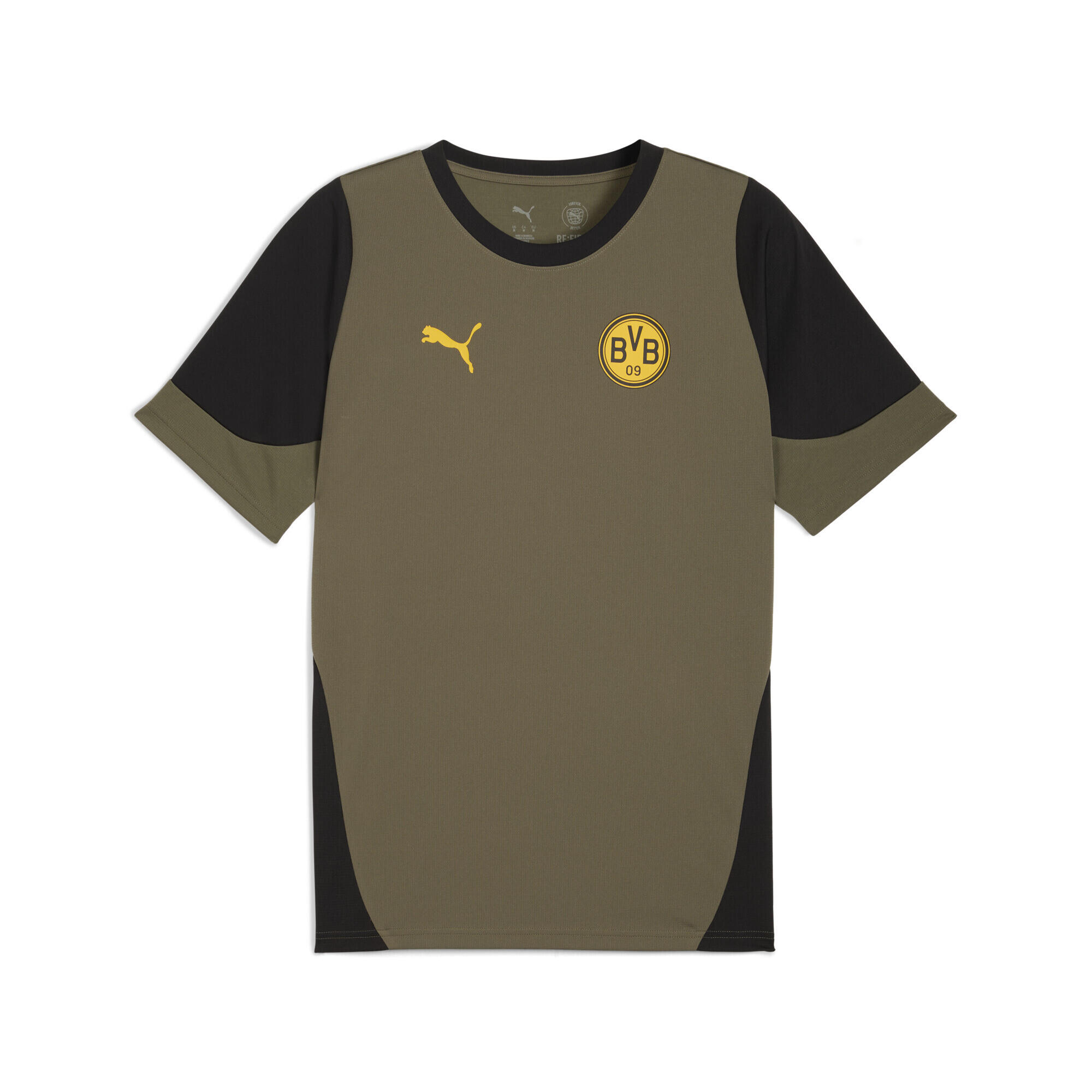 Puma - Maillot D’entraînement Borussia Dortmund Homme Puma - T-shirt Manches Courtes - Noir|vert - Decathlon