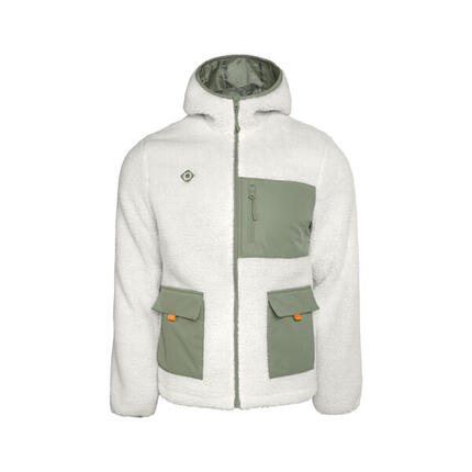 RENO Unisex-Fleecejacke mit Kapuze, warm und wärmend mit funktionellen Taschen