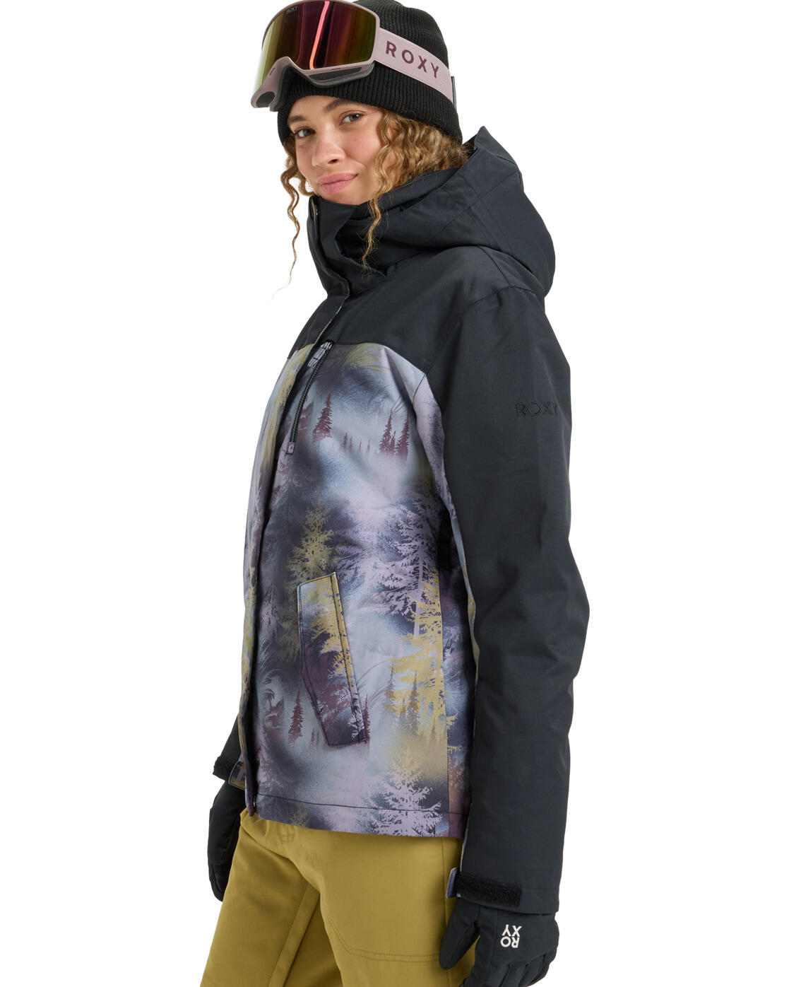 Funktionelle Snow-Jacke ROXY JETTY BLOCK Grau Frauen 3/4