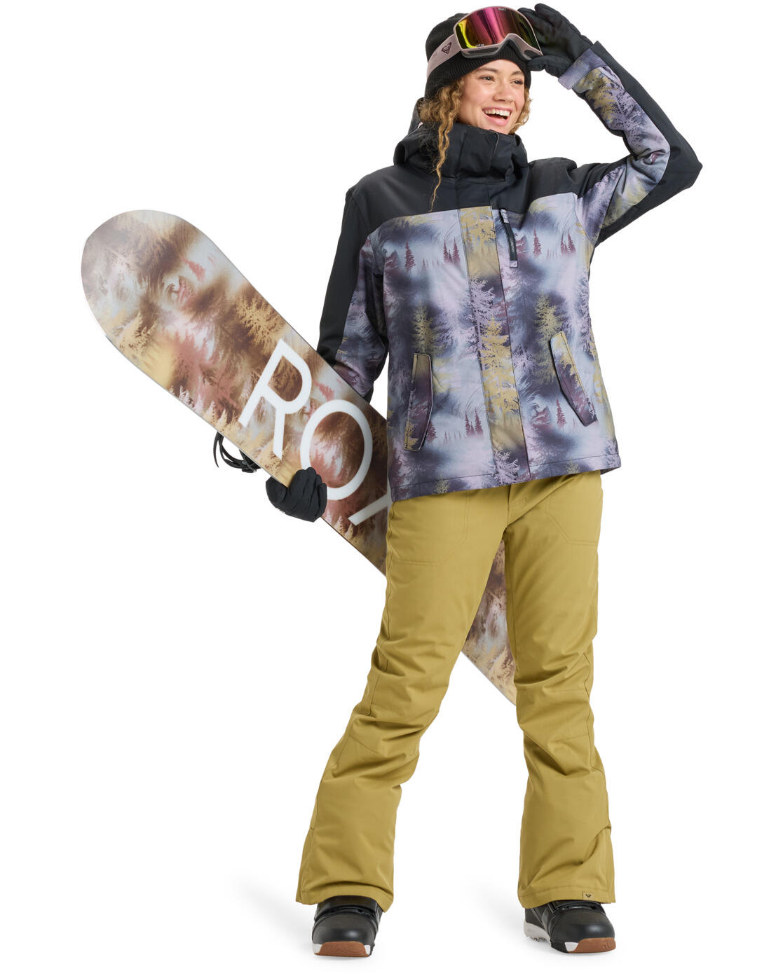 Funktionelle Snow-Jacke ROXY JETTY BLOCK Grau Frauen 4/4