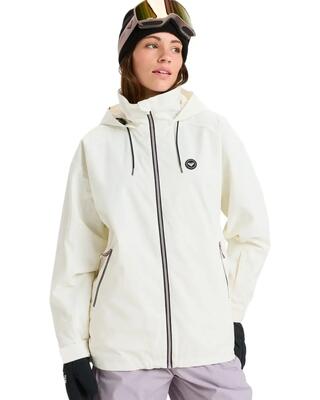 Funktionelle snow-jacke landscape beige dames