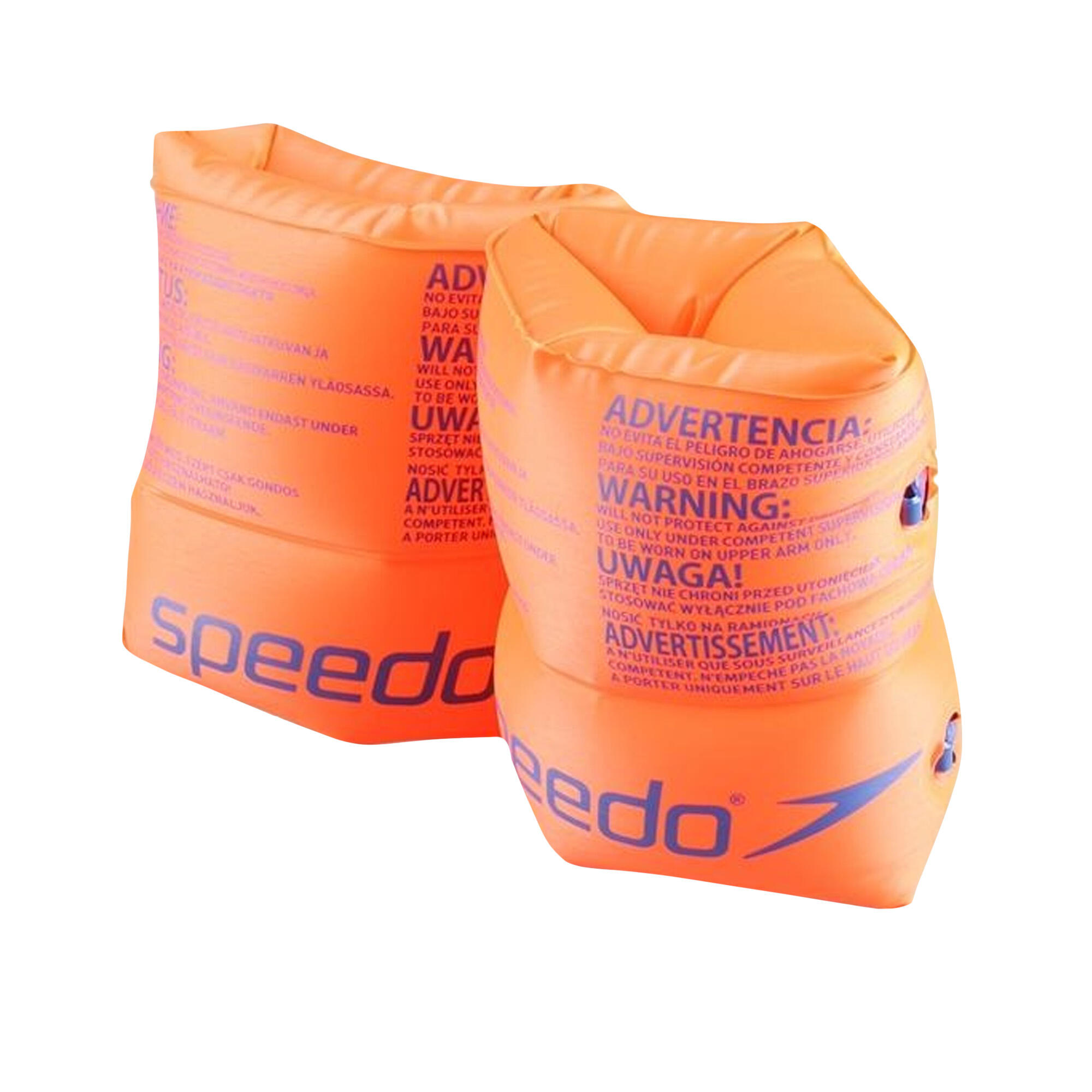 Roll Up Swimming Armbands (Orange) 2/2