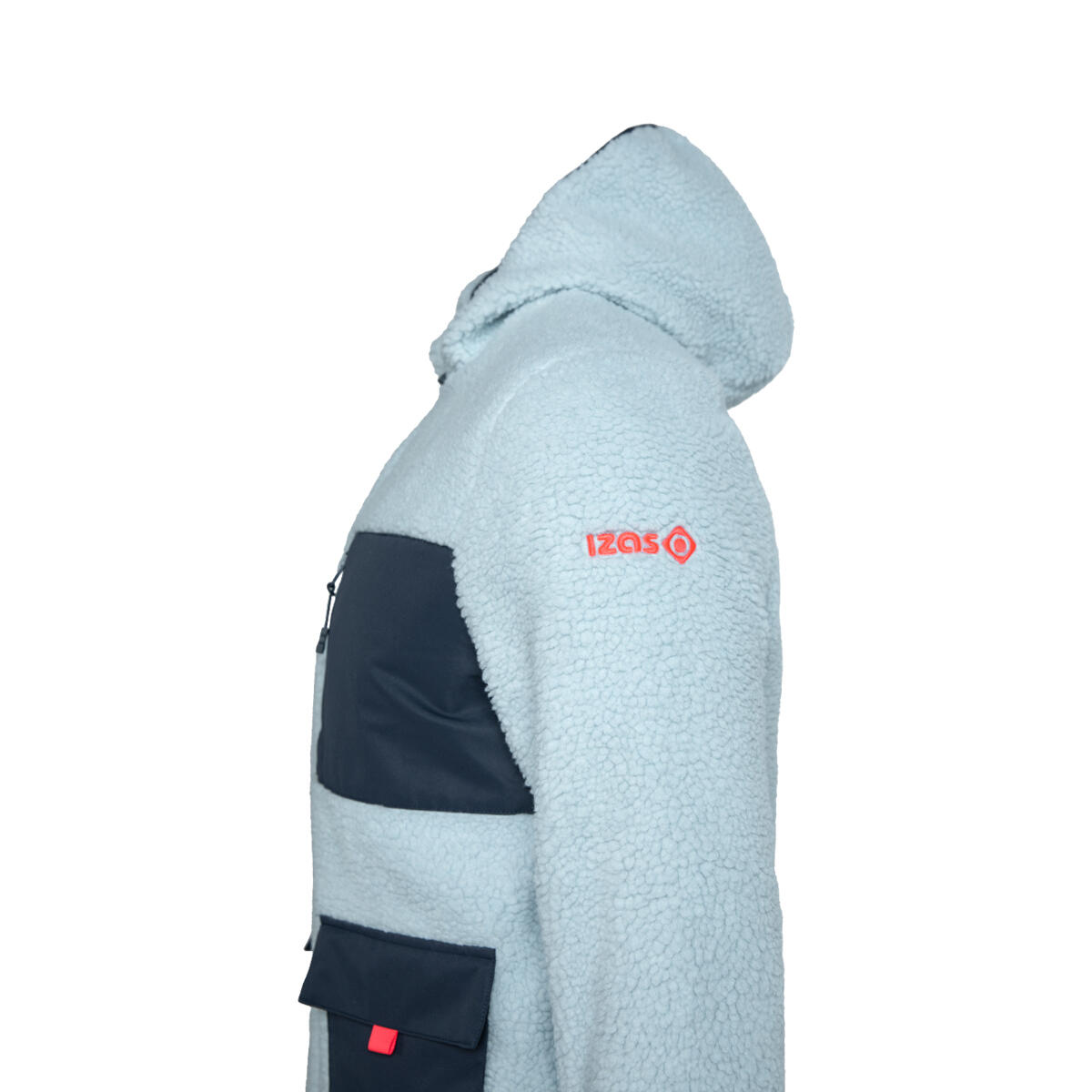 RENO Unisex-Fleecejacke mit Kapuze, warm und wärmend mit funktionellen Taschen 4/4