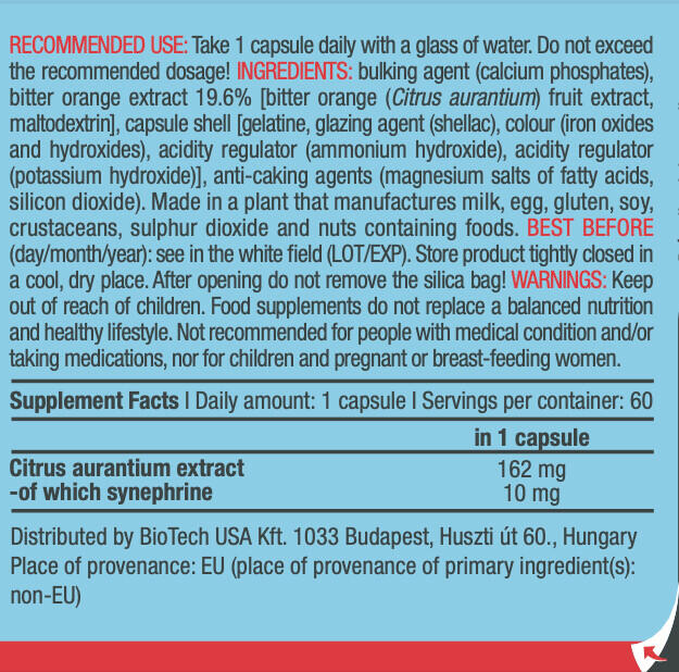 Synéphrine - Synephrine - 60 Gélules 3/5
