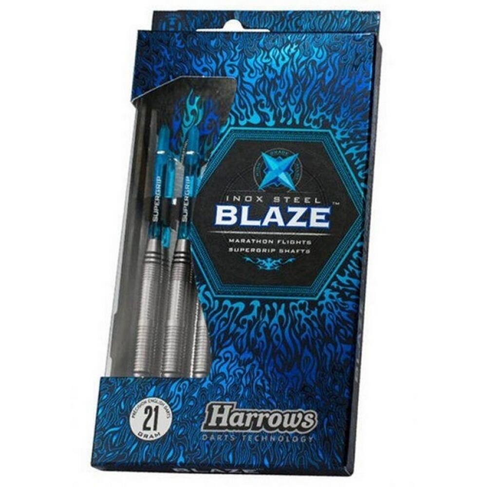 Dardos Blaze de Punta de Acero Negro, Azul 3/4