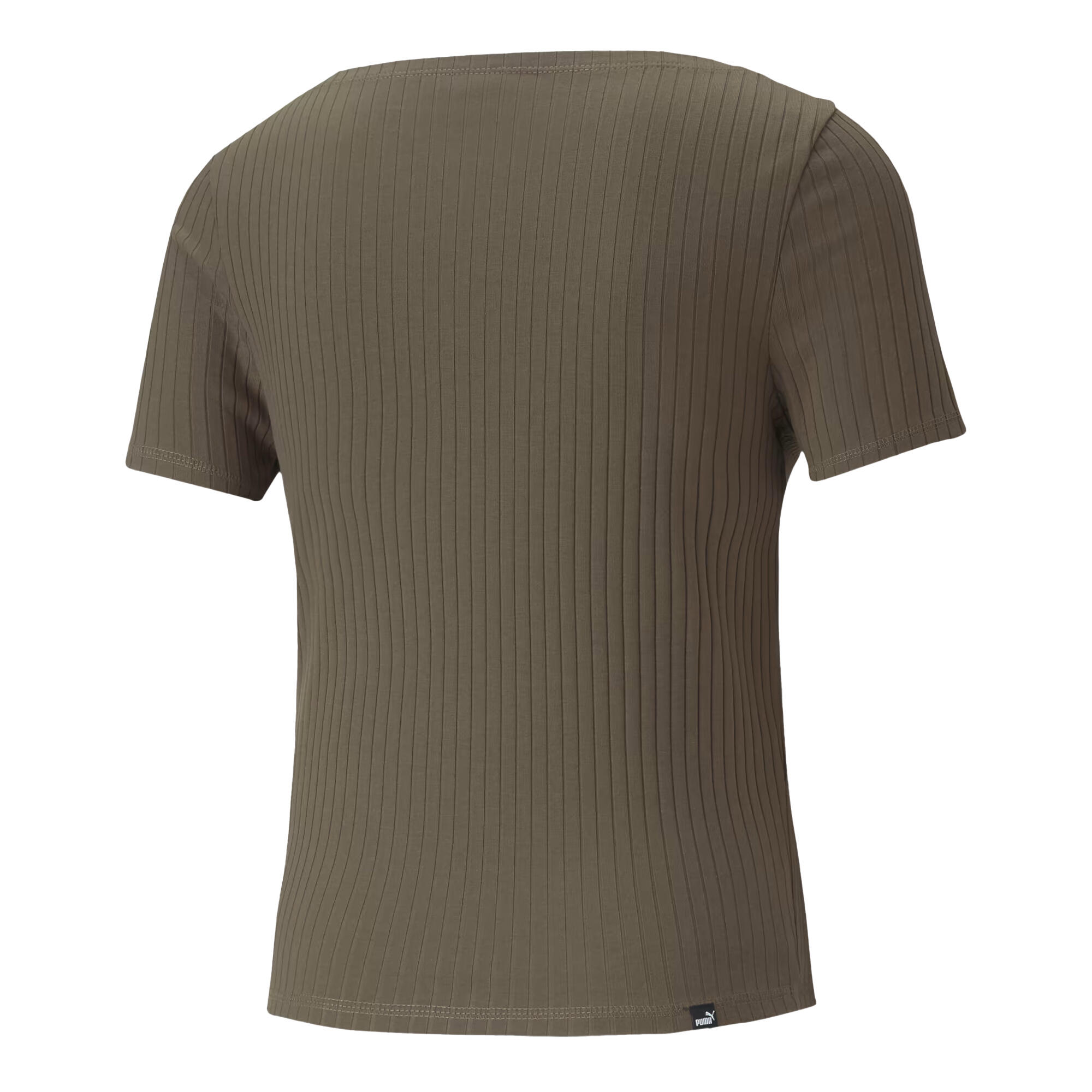 Maglietta Aderente A Costine Donna Puma Verde 2/5