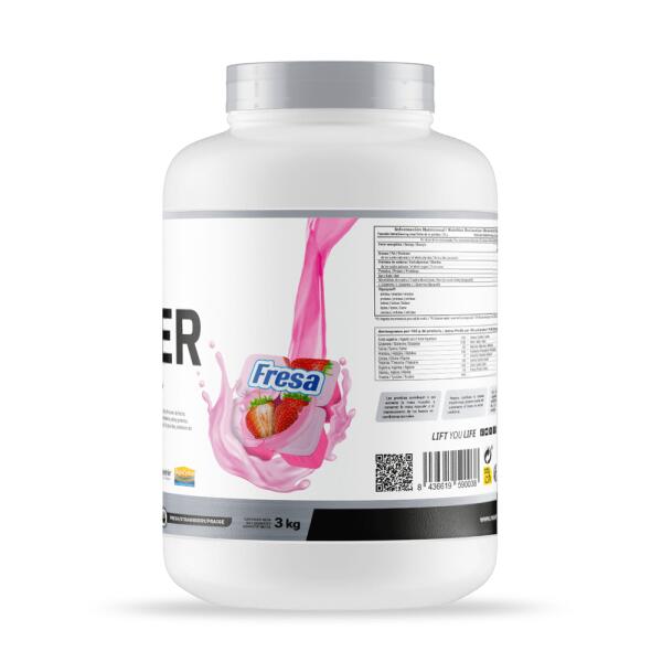 Gainer MASS Formula - MASmusculo  alla fragola da 3 kg 3/6