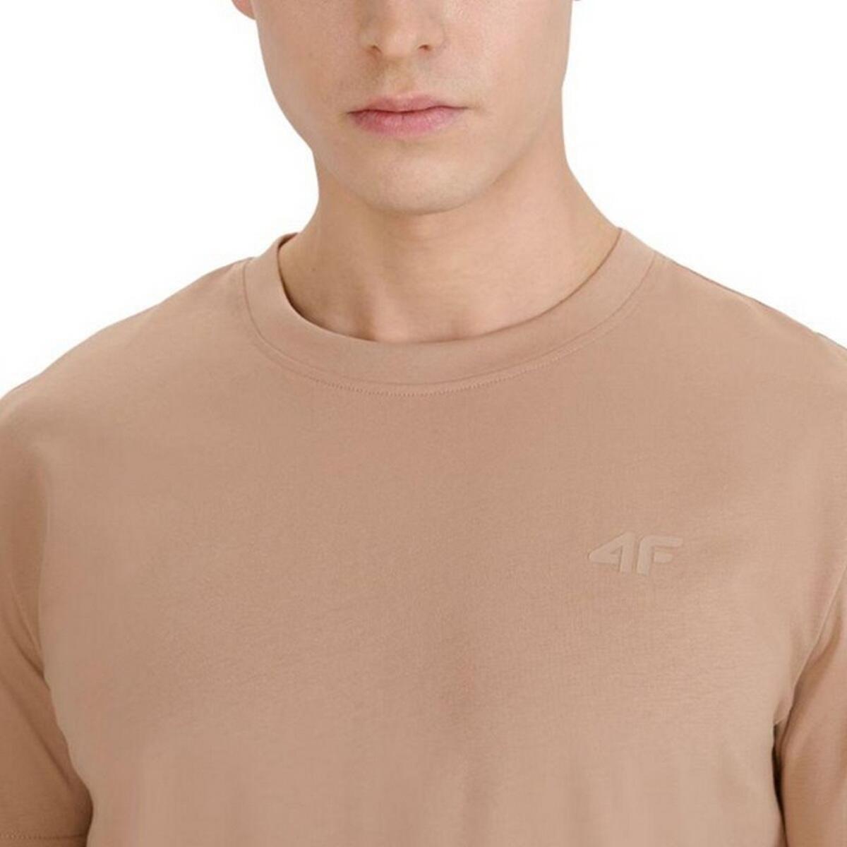 WSS25TTSHM2074 Maglietta Uomo 4F 4FWSS25TTSHM2074 Beige 4/5