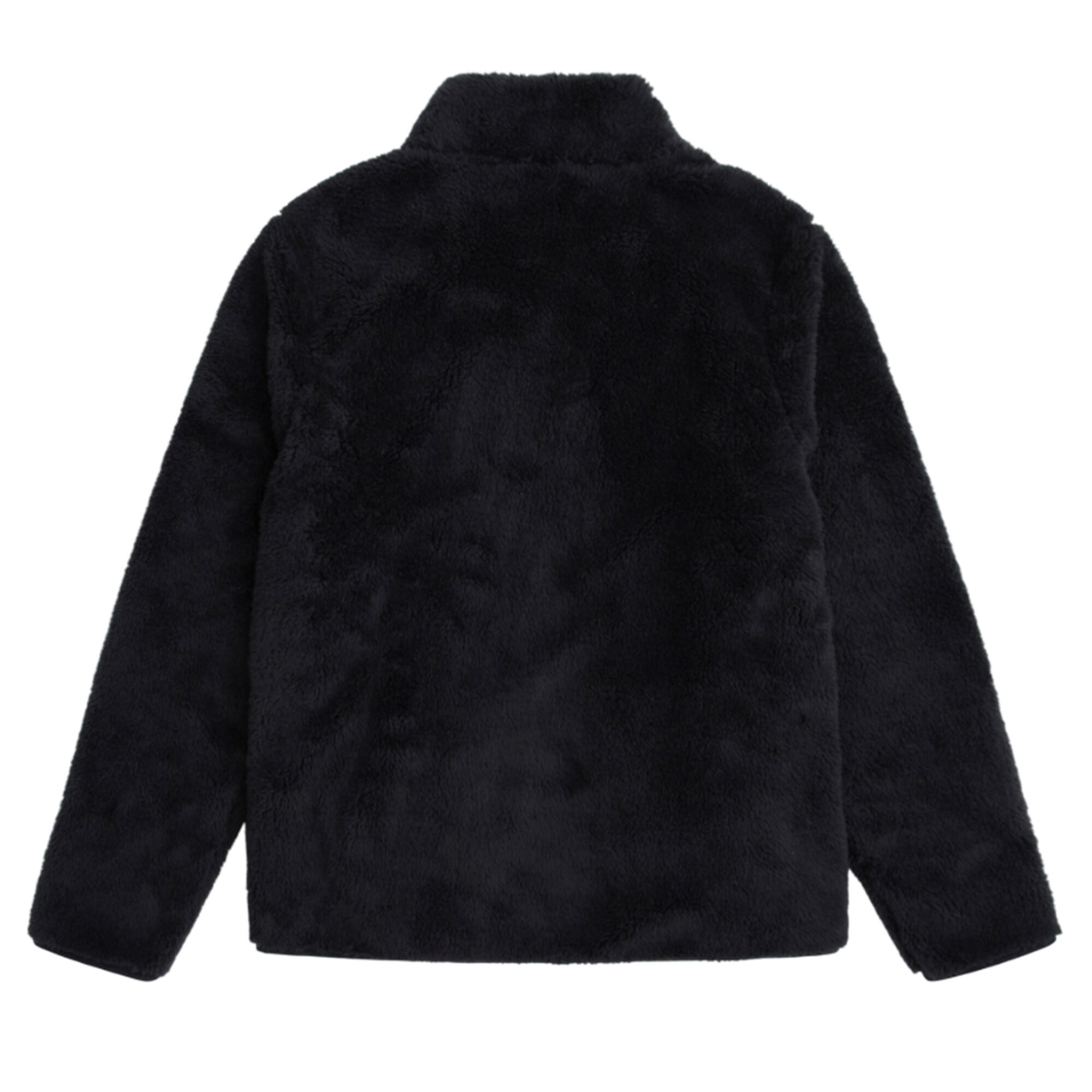 Womens/Ladies Teddy Fleece Full Zip Jacket (Jet Black) 2/4