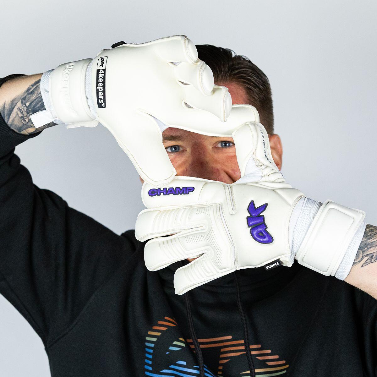 Rękawice bramkarskie dla dorosłych CHAMP PURPLE VII RF2G 4/6