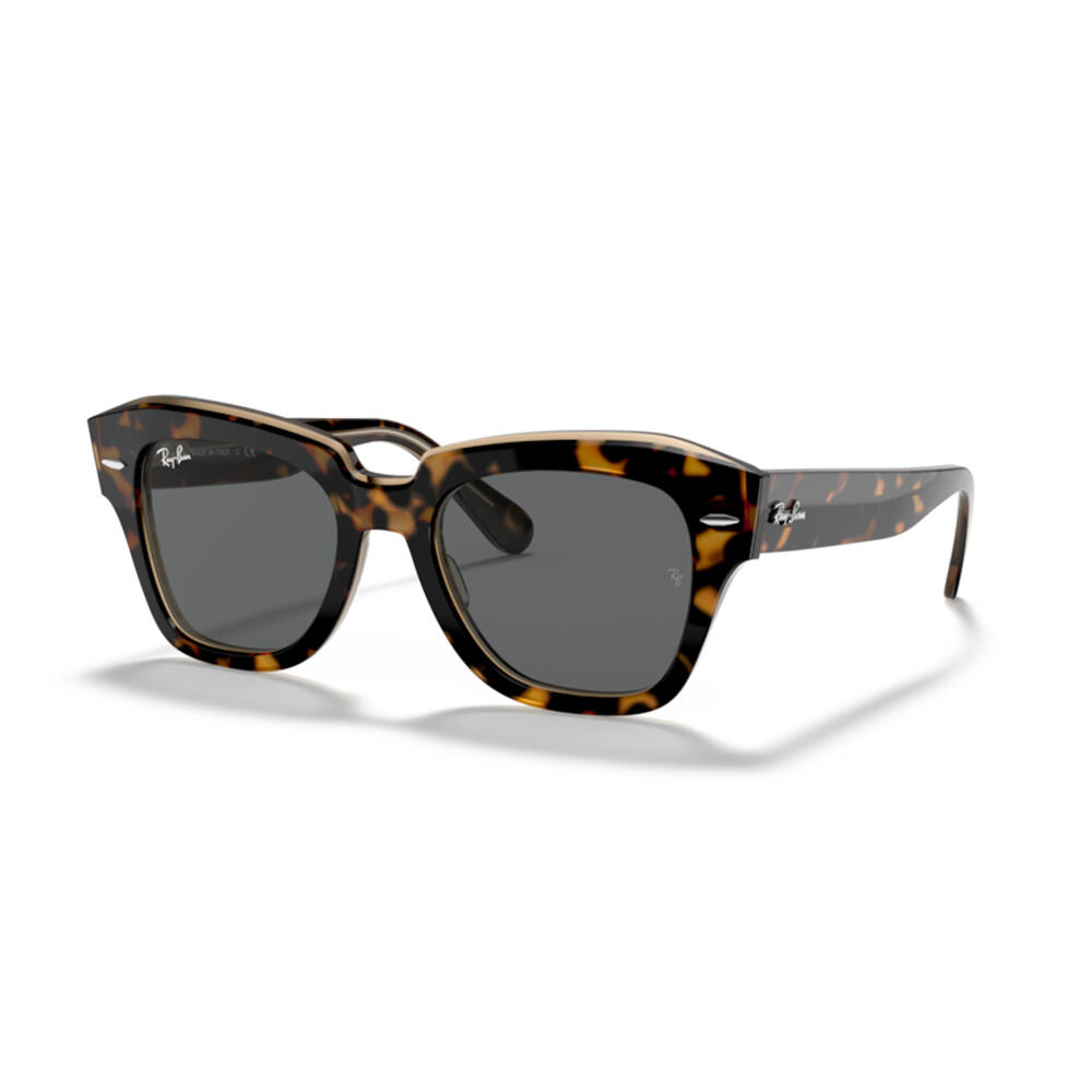 Ray-ban - Lunettes De Soleil Ray Ban Rb2186 Satate Street Havane - Lunettes De Soleil - Gris|multicolore - Taille Unique - Decathlon