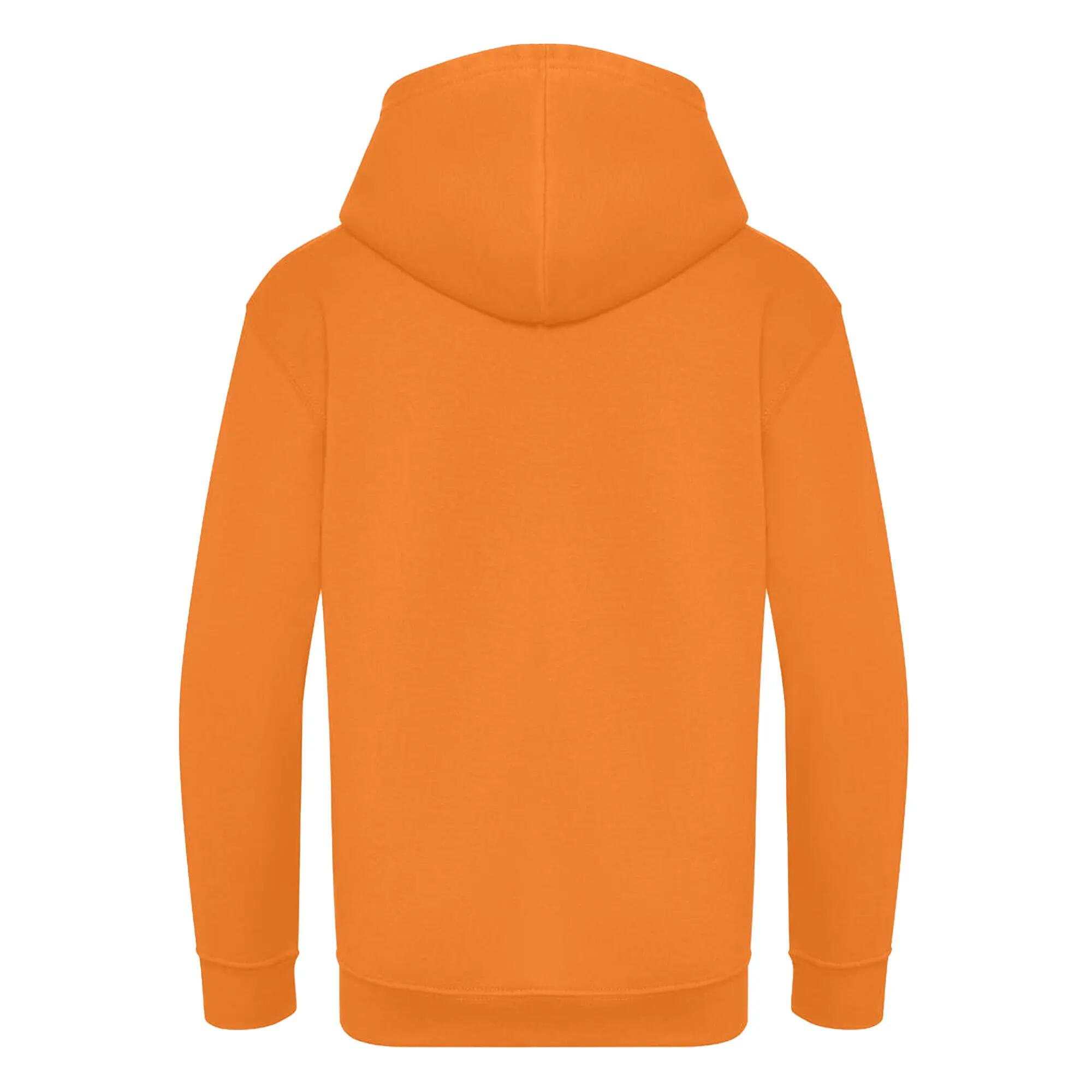 Felpa Con Cappuccio Bambini Awdis Arancia Schiacciata 2/2