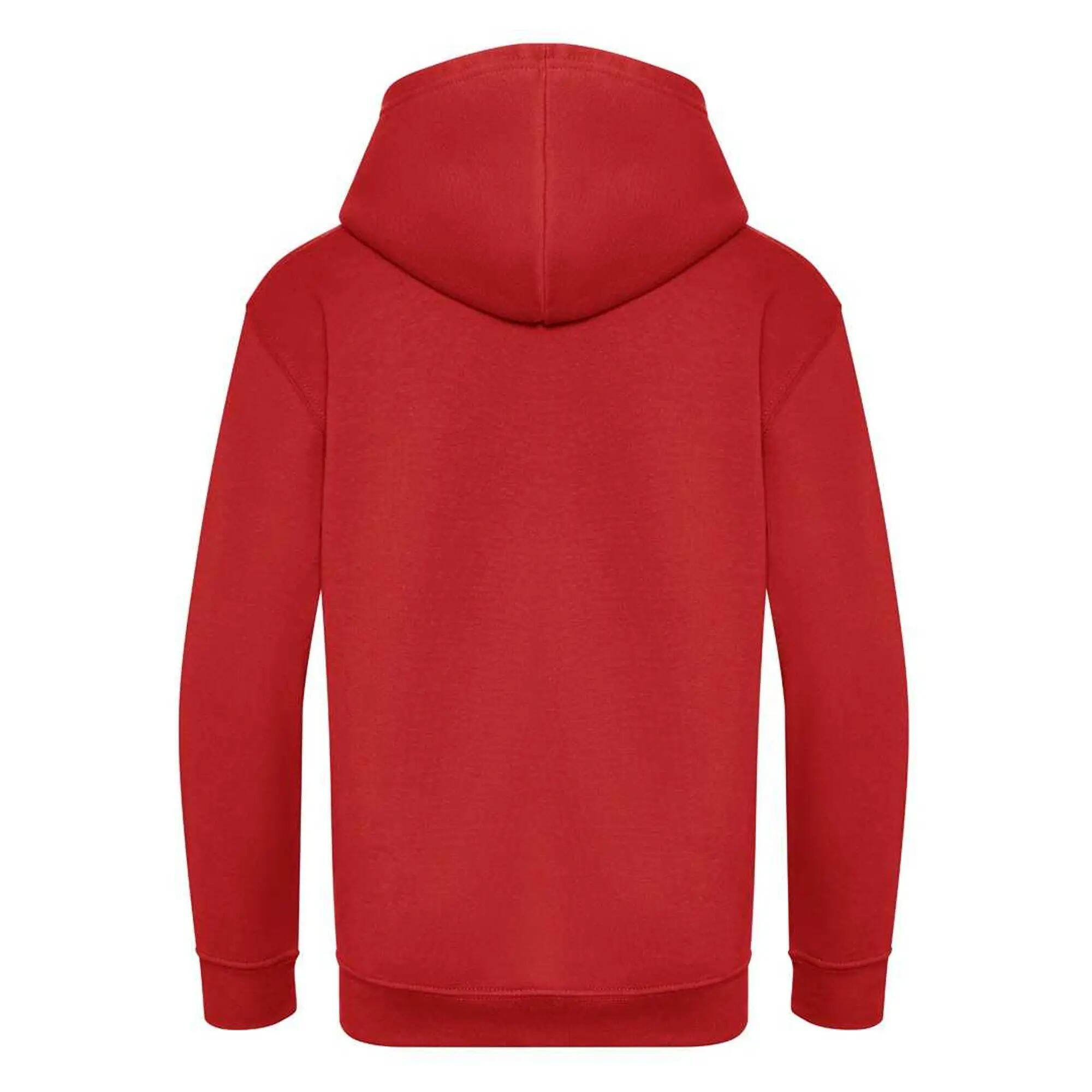 Sweat À Capuche Enfant (Rouge Feu) 2/2