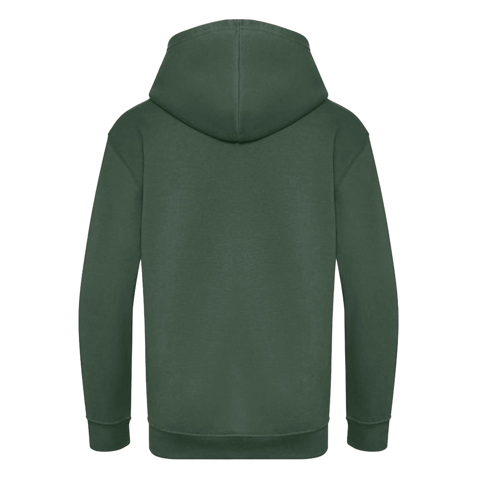Kapuzenpullover für Kinder Flaschengrün 2/2