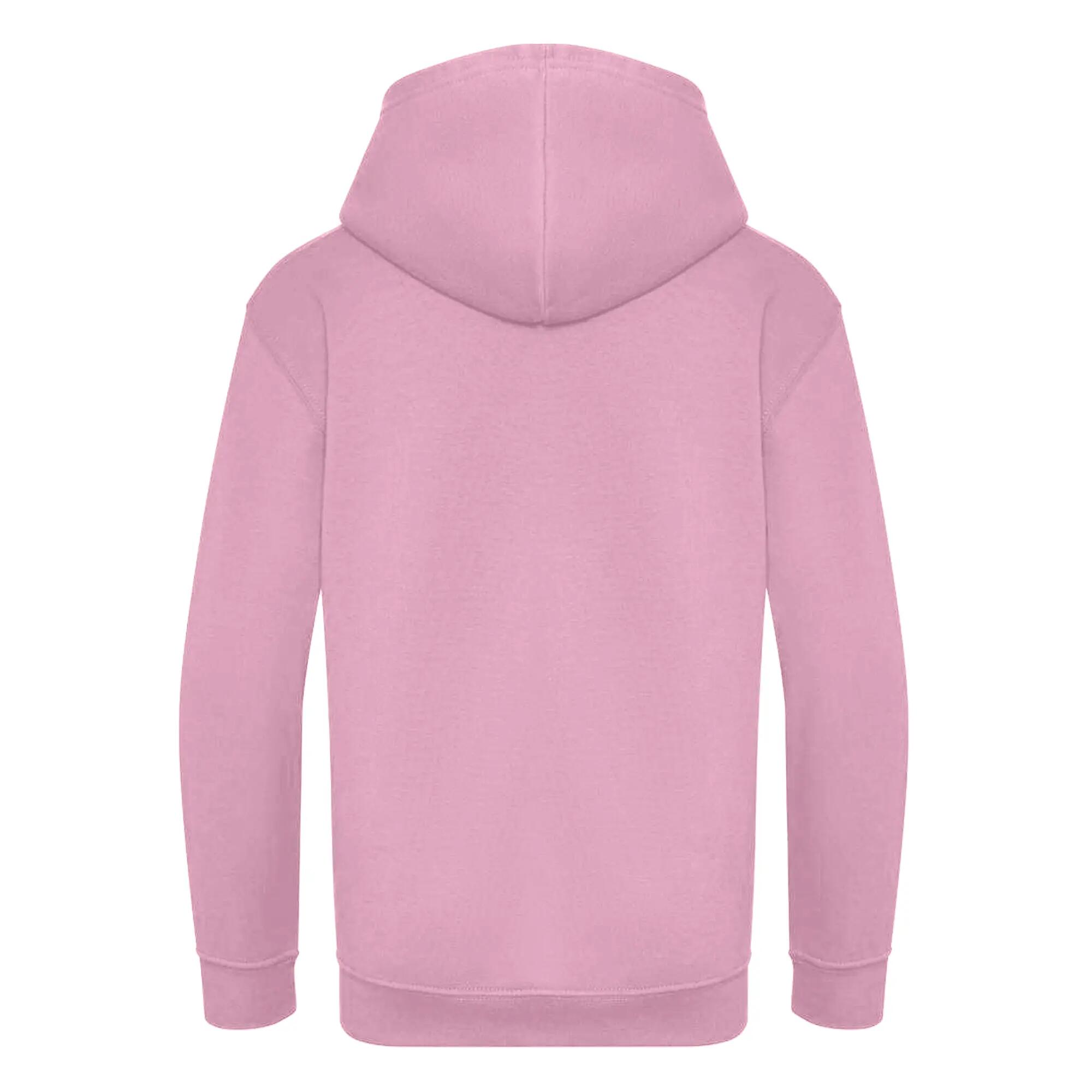 Kapuzenpullover für Kinder Zuckerwatten-Rosa 2/2
