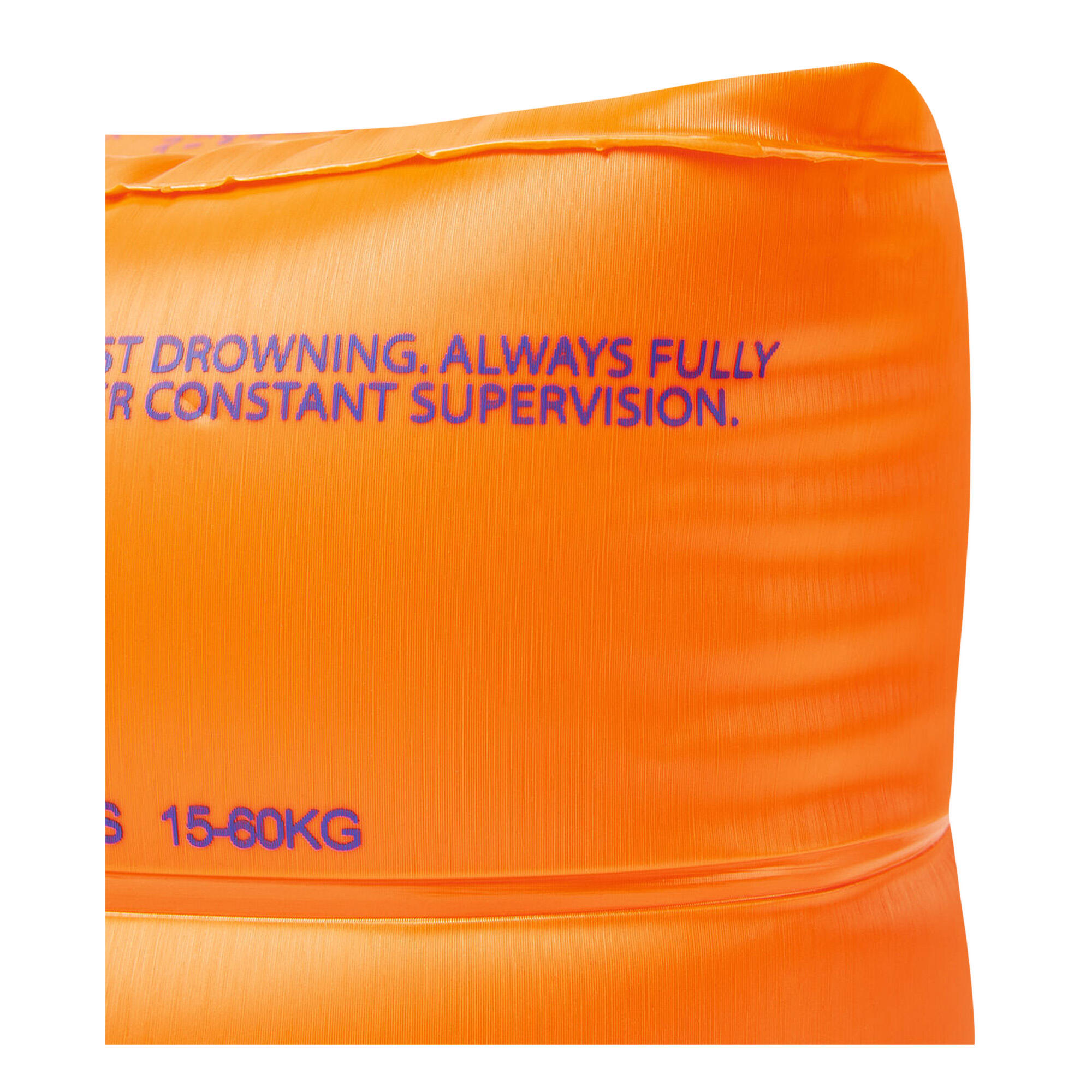 Childrens/Kids Rollup Swimming Armbands (Bright Orange/Blue) 3/4