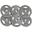 Set discuri fonta cu maner, 6 x 5kg, 30mm, Physionics