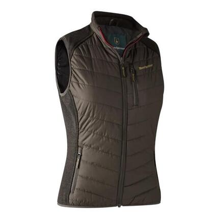 Gilet Doudoune Sans Manches Femme Deerhunter Caroline Brown Leaf - 42