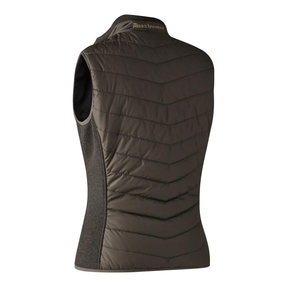 Gilet Doudoune Sans Manches Femme Deerhunter Caroline Brown Leaf - 38 2/3