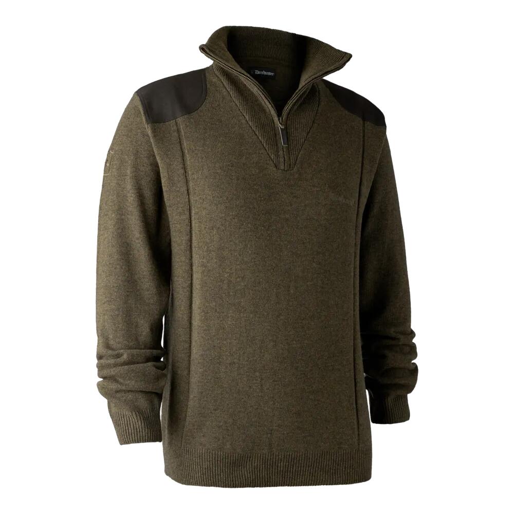 Deerhunter - Pull De Chasse Col Zip Deerhunter Sheffield Cypress - 3xl - Pull - Vert - Decathlon