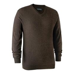 Pull De Chasse Col V Deerhunter Kingston Dark Elm - XL