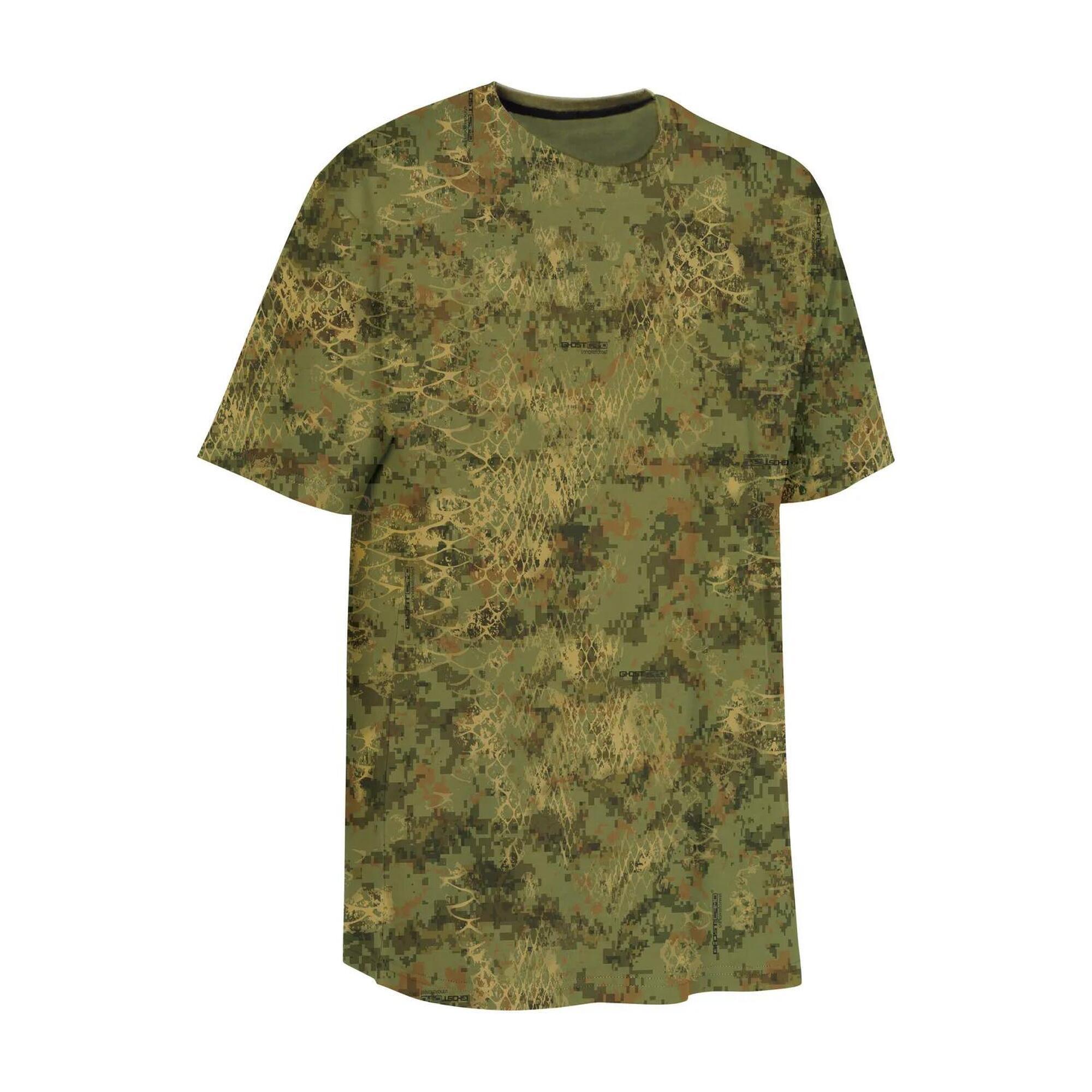 Ligne Verney-carron - Tee-shirt De Chasse Ligne Verney Carron Ghostcamo Snake Forest-xxxxl - T-shirt Manches Courtes - Marron|vert - Decathlon