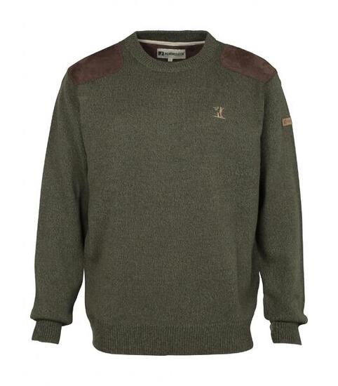 Pull De Chasse Percussion Col Rond Broderie Percussion-S