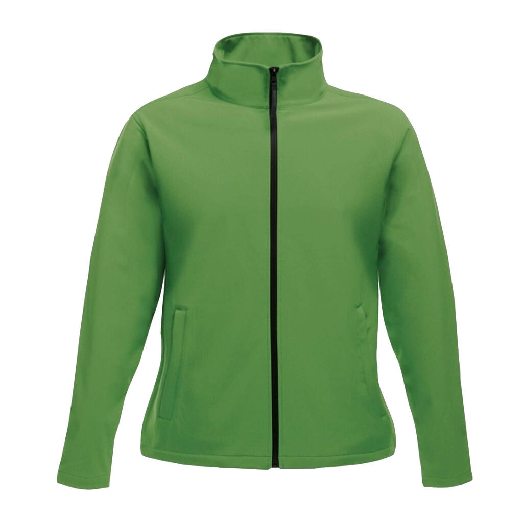 Womens/Ladies Printable Soft Shell Jacket (Extreme Green/Black)