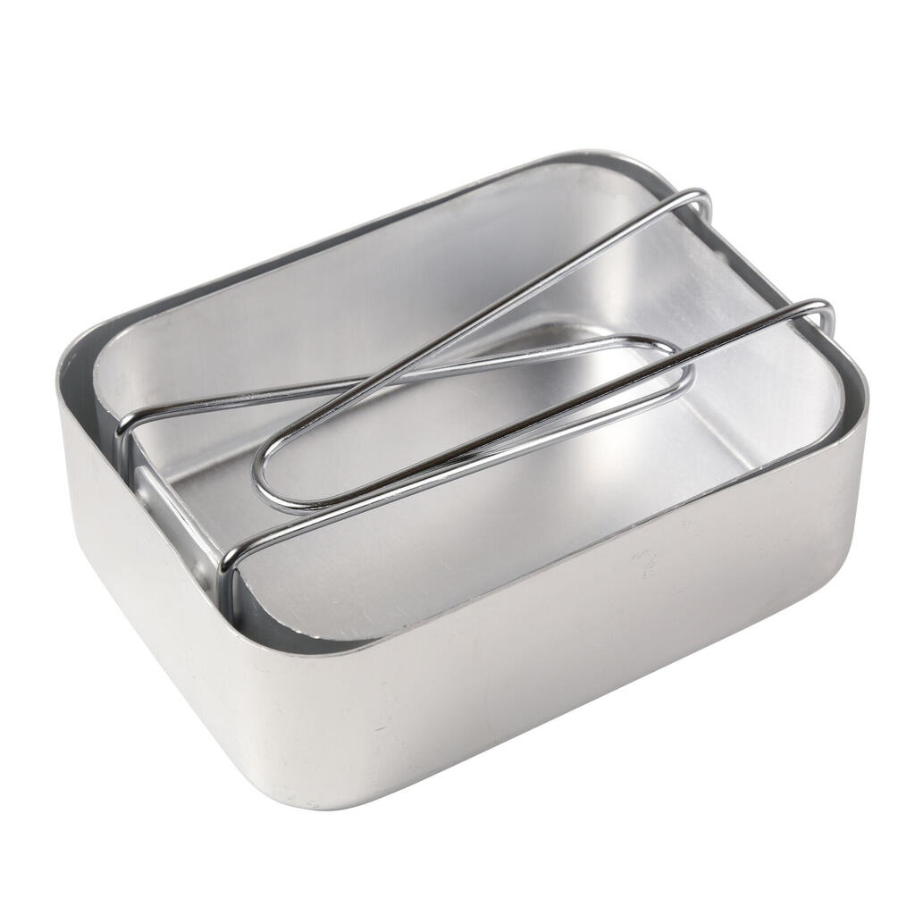 Great Outdoors Camping Mess Tin Set (Silver)