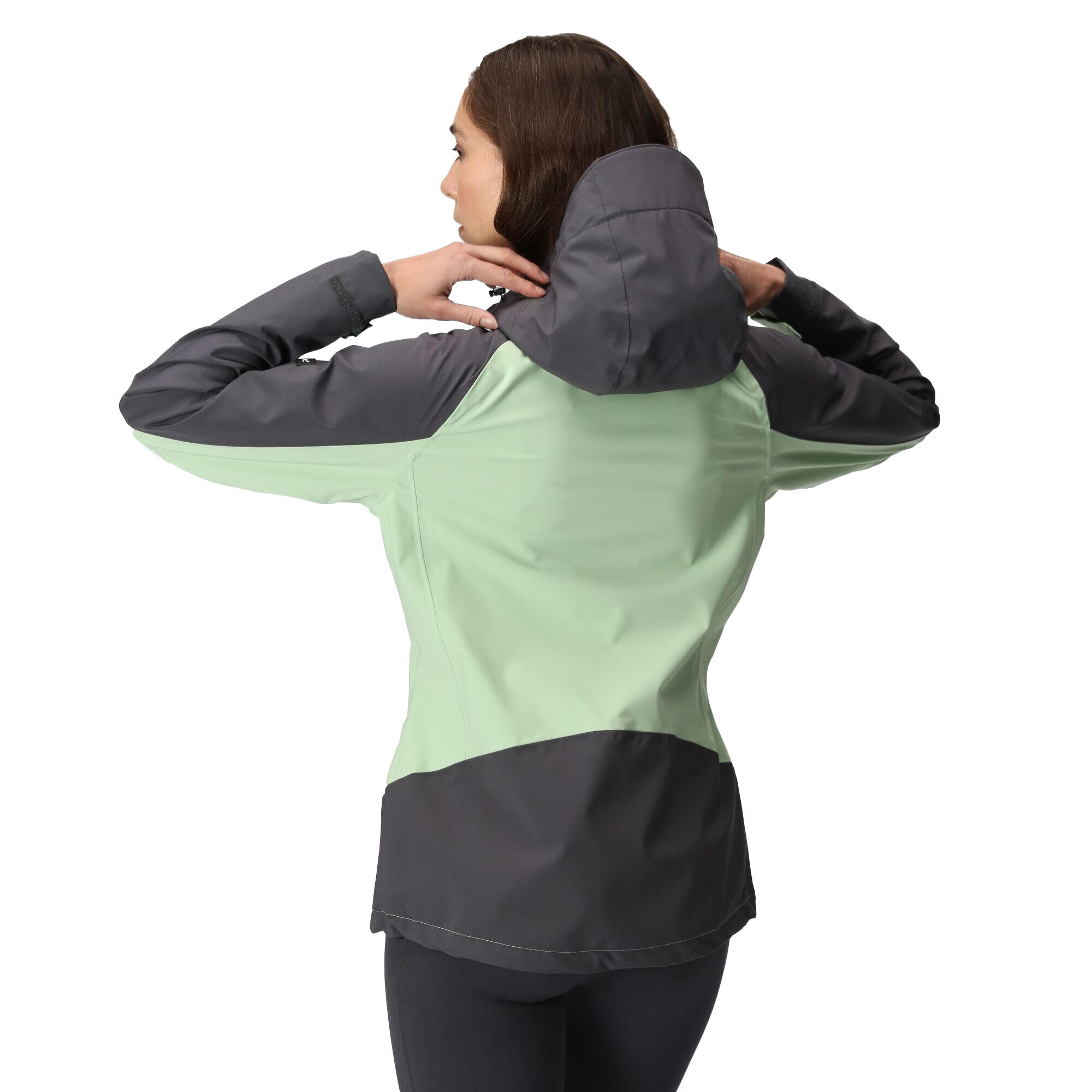 Veste Imperméable Motif/style Coquille BIRCHDALE Femme (Menthe Douce / Gris 3/5