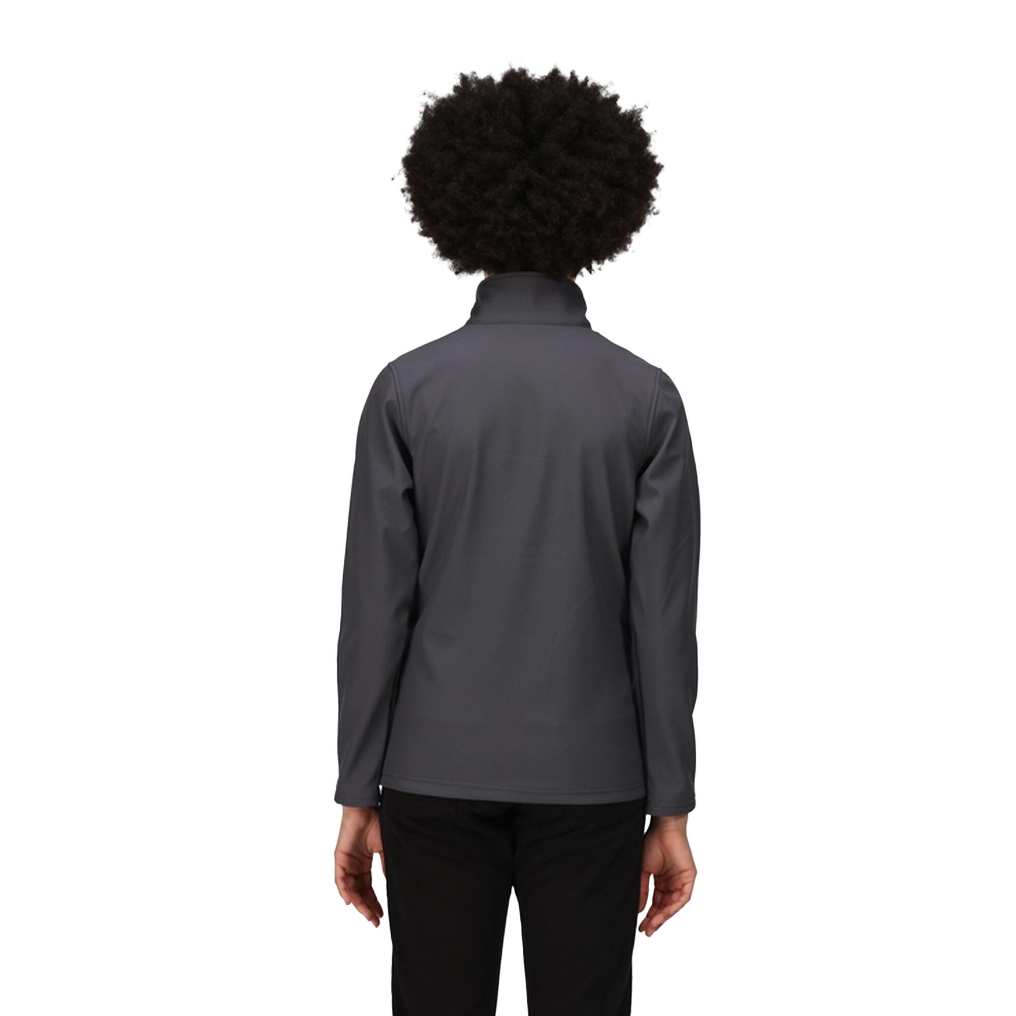 "Octagon II" Softshelljacke für Damen Mittelgrau/Schwarz 3/5