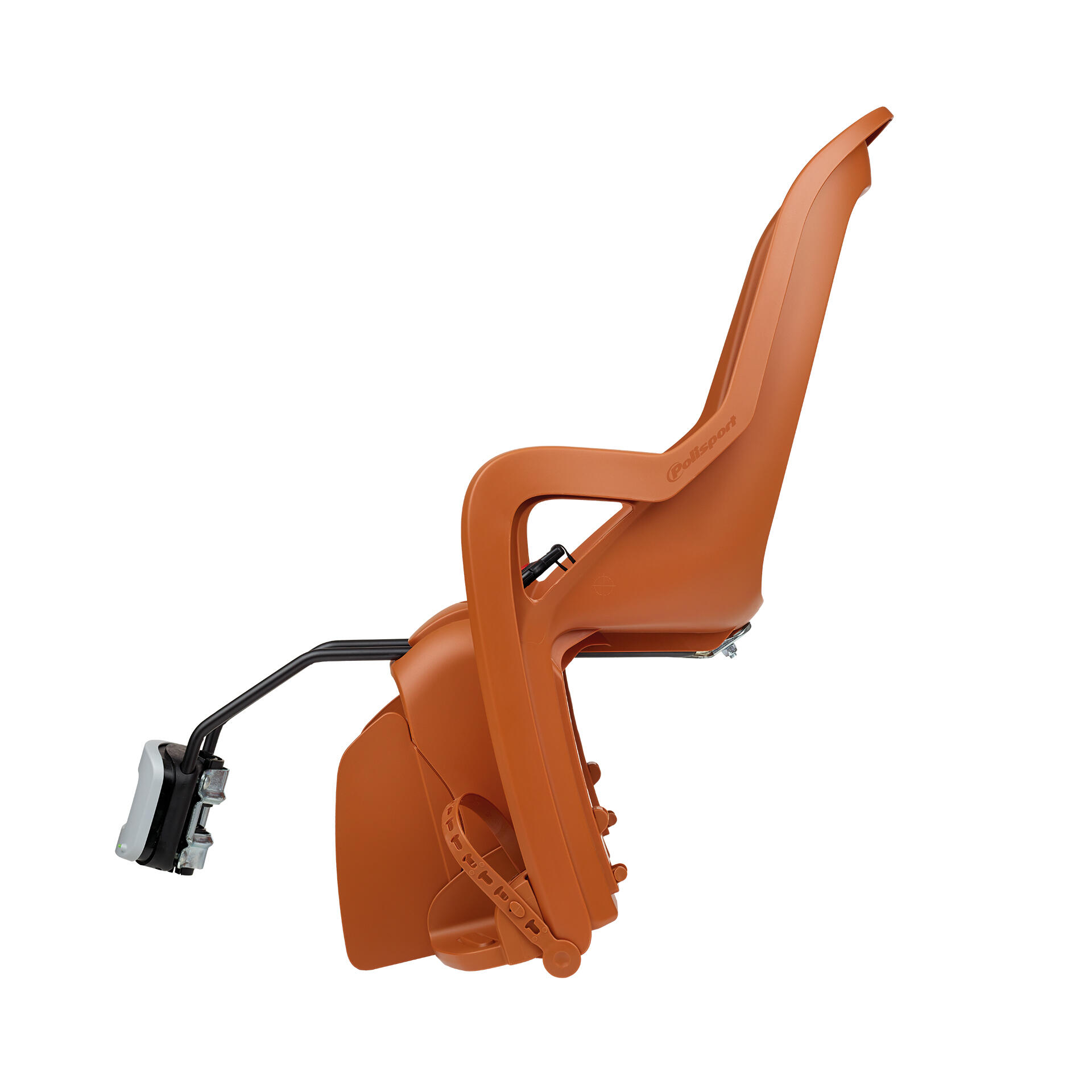 Siège vélo arrière Groovy à fixation sur cadre Brun caramel et noir 3/6