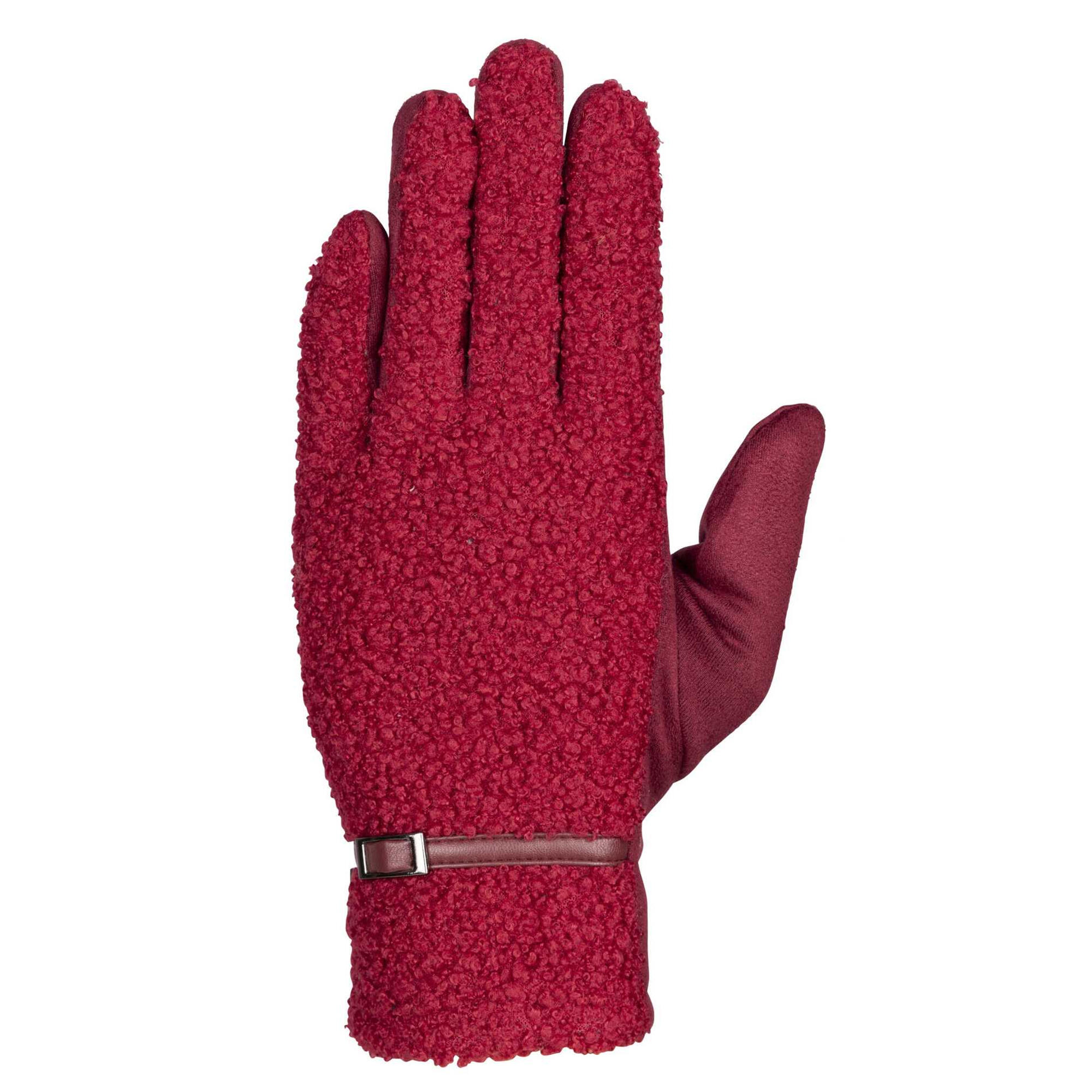 TRESPASS Womens/Ladies Pisa Sherpa Winter Gloves (Mulberry)