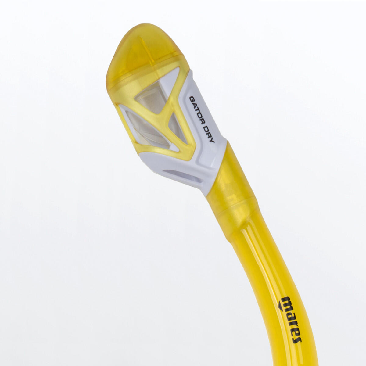 Tubo de Snorkel Gator Dry Adulto Amarillo 2/3
